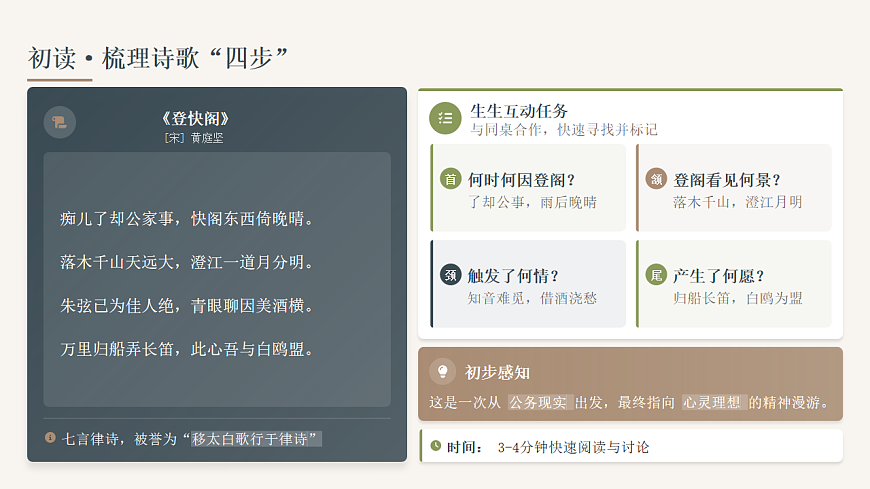 2026年统编版语文选择性必修下册古诗词诵读《登快阁》教学ppt第6页