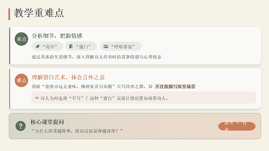 2026年统编版语文选择性必修下册古诗词诵读《客至》教学课件第3页