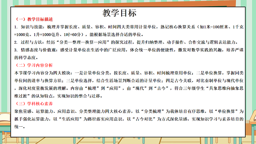 西师版小学三年级下册数学综合与实践（度量衡的故事）《活动二：说一说计量单位》课件第2页