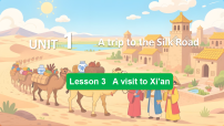 初中英语冀教版(2024)七年级下册(2024)Lesson 3 A visit to Xi'an背景图课件ppt