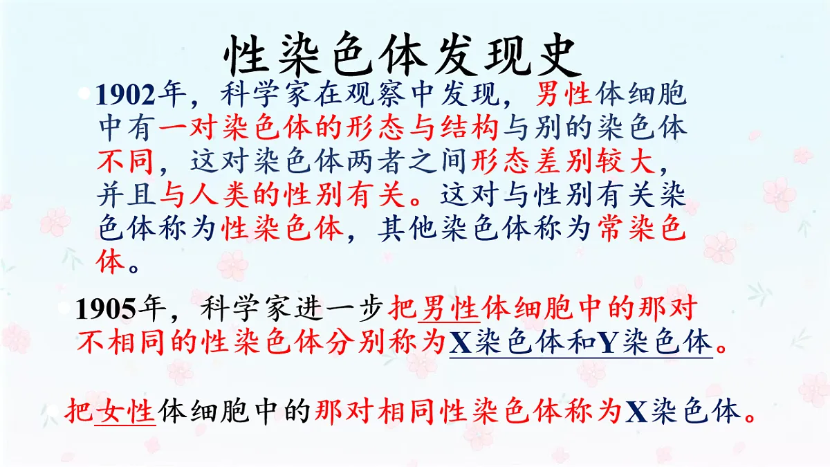 【核心生物】人教版初中生物八年级下册6.2.4《 人的性别决定》课件第7页