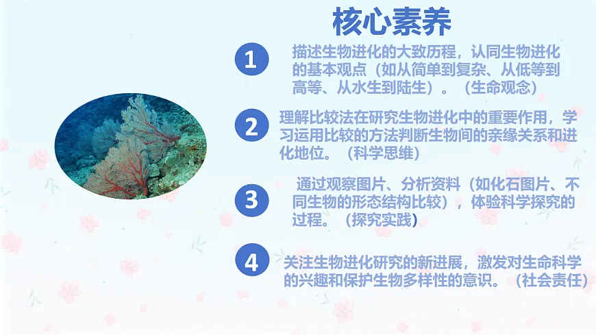 【核心生物】人教版初中生物八年级下册6.3.2《生物进化的历程》课件第2页