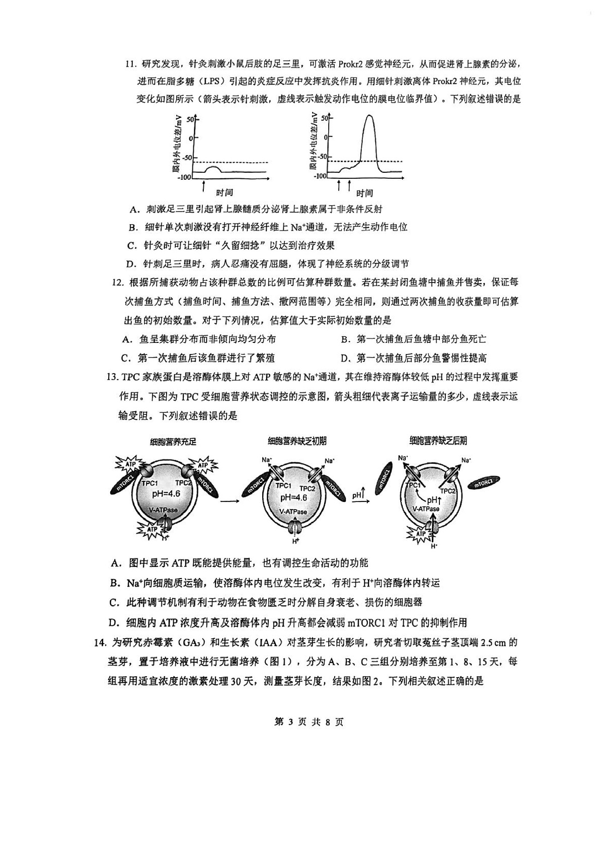 生物试题卷第3页