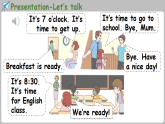 新人教版PEP（2024）英语四年级下册 Unit 3 Time for school Part B 第4课时 Let's talk （课件+含音视频）