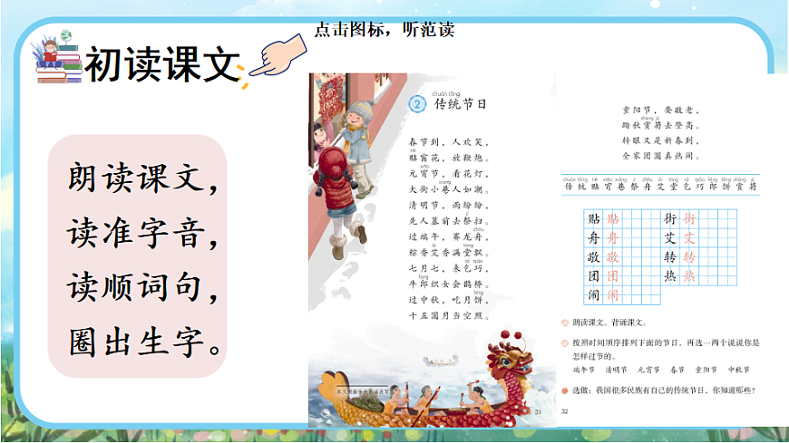 【核心素养】部编版小学语文二年级下册识字2  传统节日-课件第3页