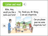 新人教版PEP（2024）英语四年级下册 Unit 6 From farm to table Part B 第4课时 Let's talk（课件+含音视频）