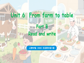 新人教版PEP（2024）英语四年级下册 Unit 6 From farm to table Part B Read and write（课件+含音视频）