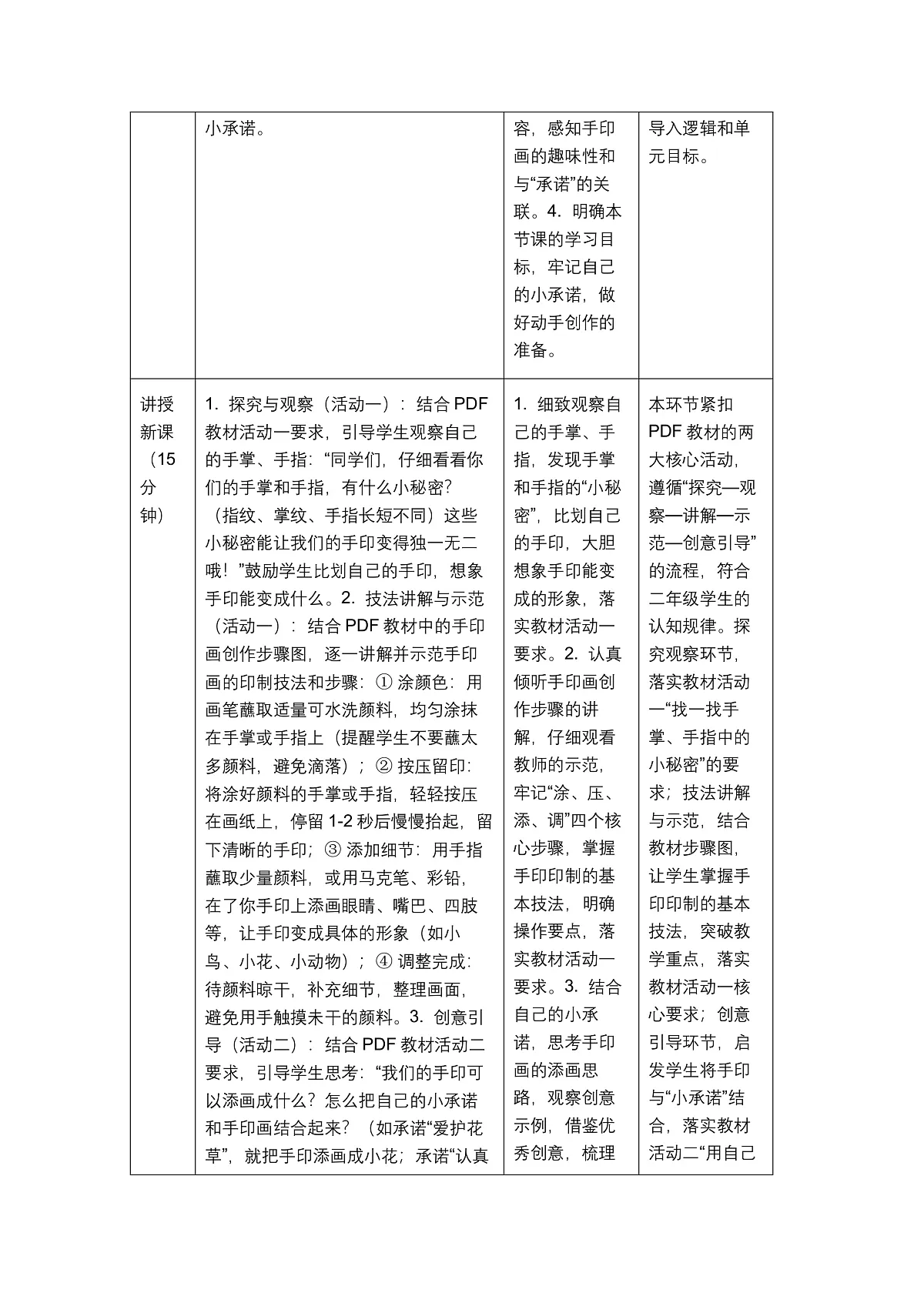 《我的小承诺》教学设计第3页