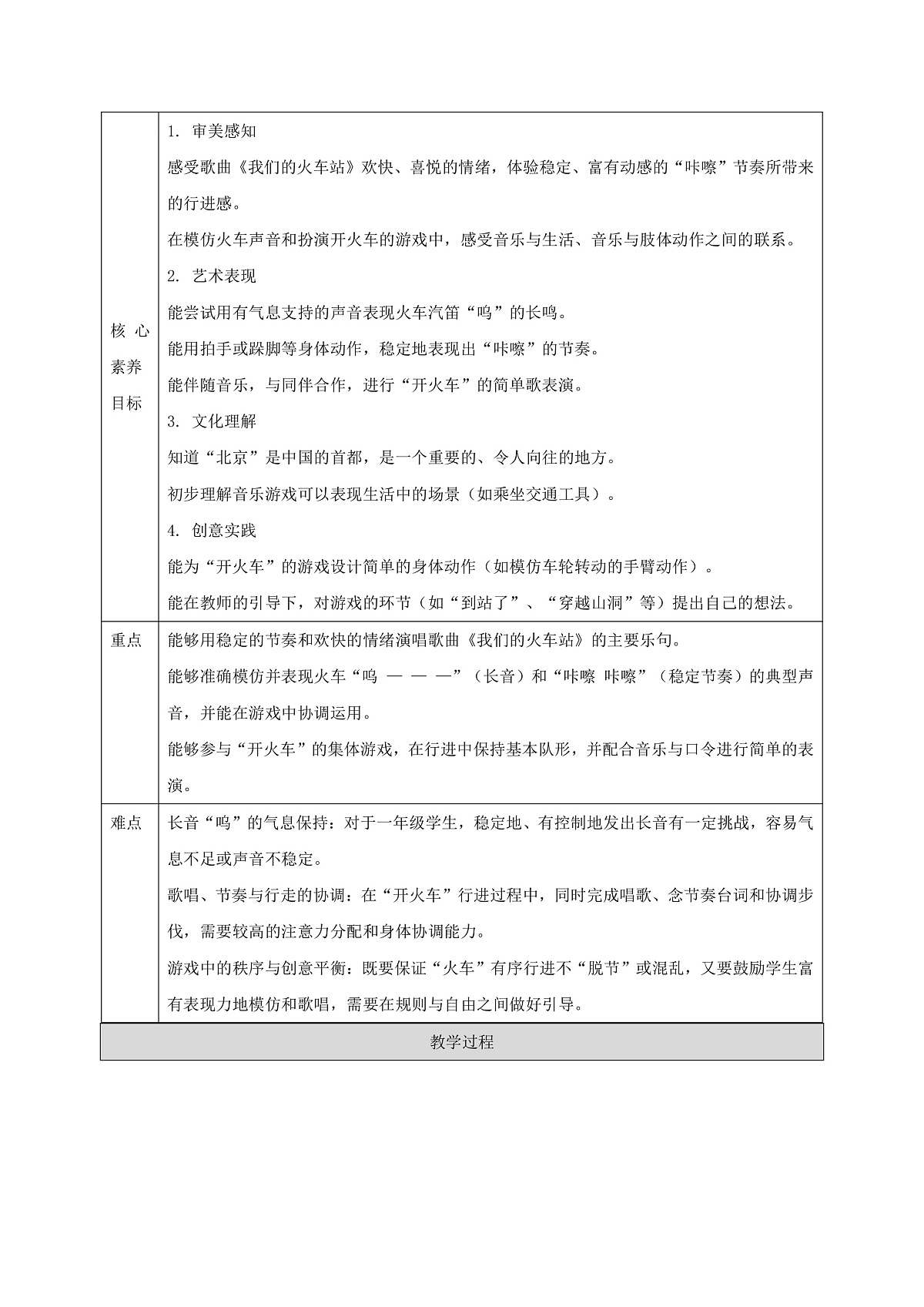 人音版小学音乐一年级下册第四单元《音乐游戏：开火车》教案第2页
