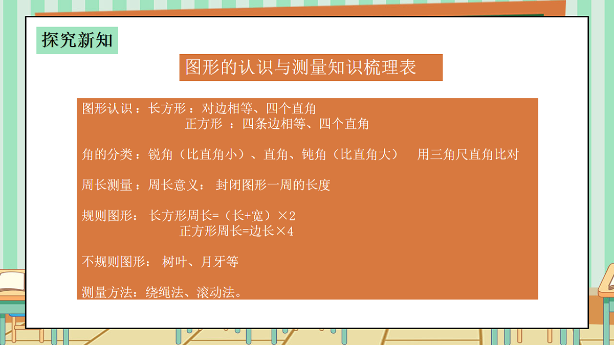 西师版小学三年级下册数学第六单元6.2《总复习—图形的认识与测量》课件第6页