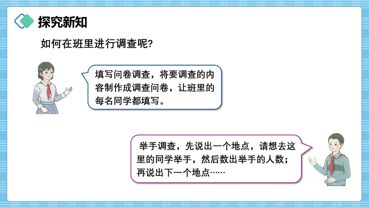 （2026新教材）人教版小学数学三年级下册5.1《用调查法收集数据及认识统计表》PPT课件第3页