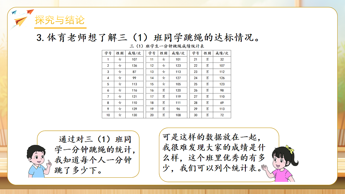 【任务型备课】人教版三年级下册-5.3 数据的收集与整理（3）（课件）第8页