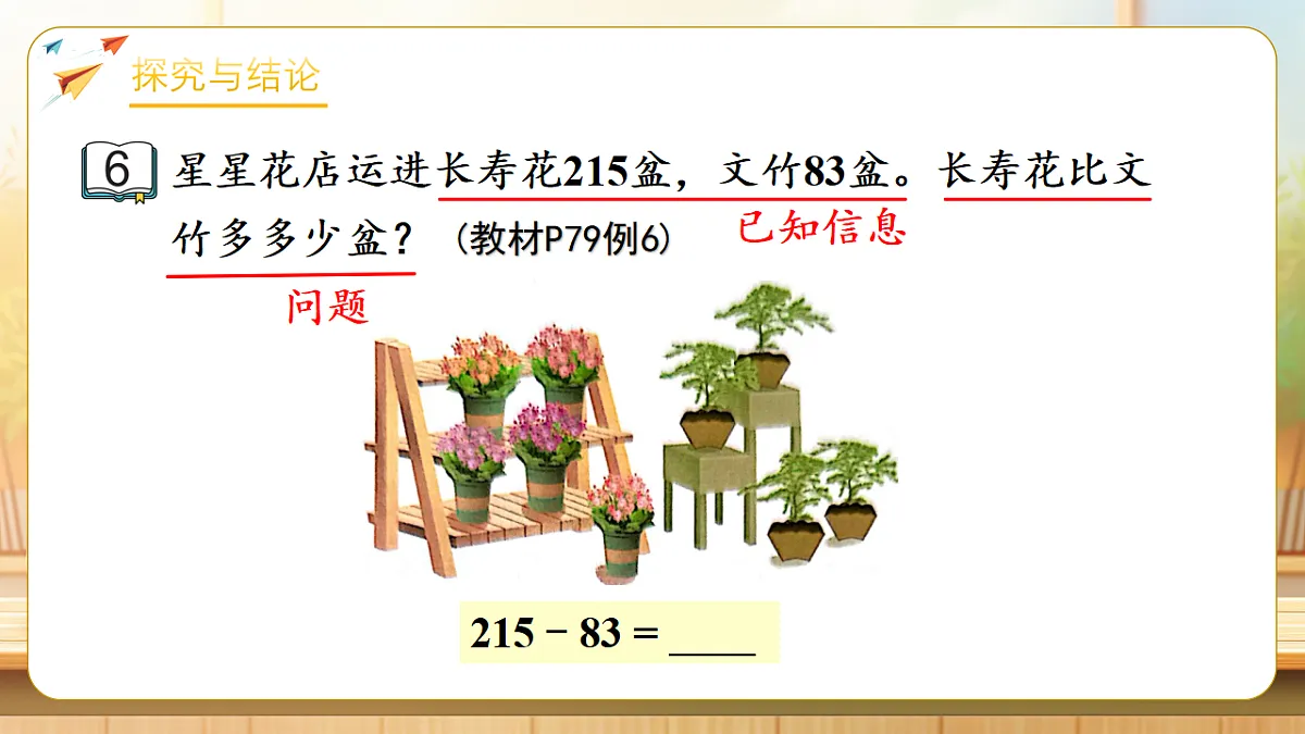 【任务型备课】苏教版二年级下册-6.6 三位数减法的笔算（退位）（课件）第7页