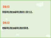 2026年青岛版二年级数学下册 3.1  两位数加减两位数（进位加、退位减）的口算（课件）