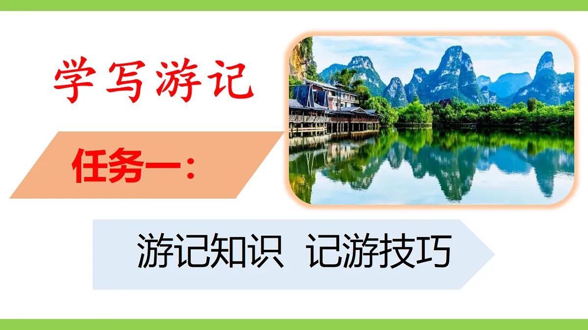 八下第五单元写作《学写游记》 【2022新课标】课件第4页