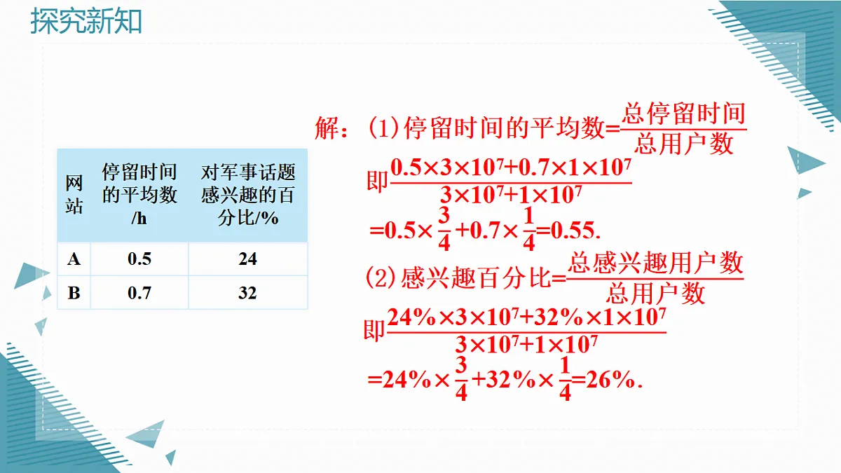 2026学年新人教版初中数学八年级下册24.1.1数据的集中趋势（第2课时）课件pptx第7页