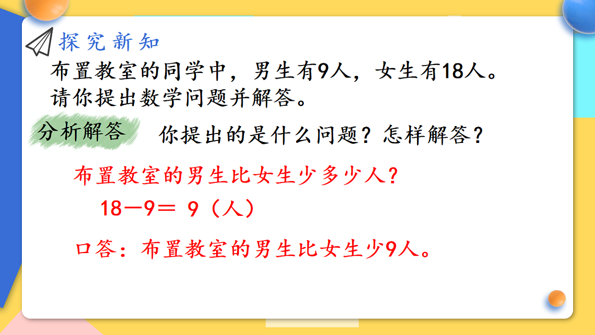 人教版小学数学二年级下册 第8课时《提问题》课件第7页