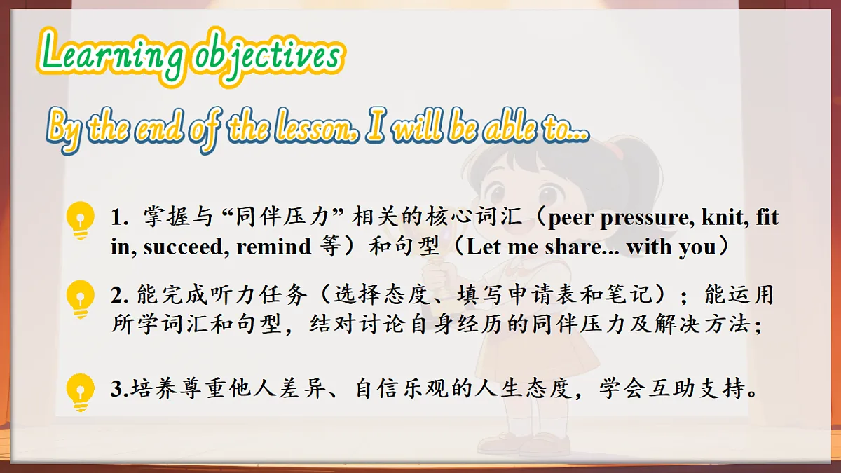 Unit2 Growing pains and gains Developing ideas Listening&speaking新教材外研版八下英语同步课件第2页