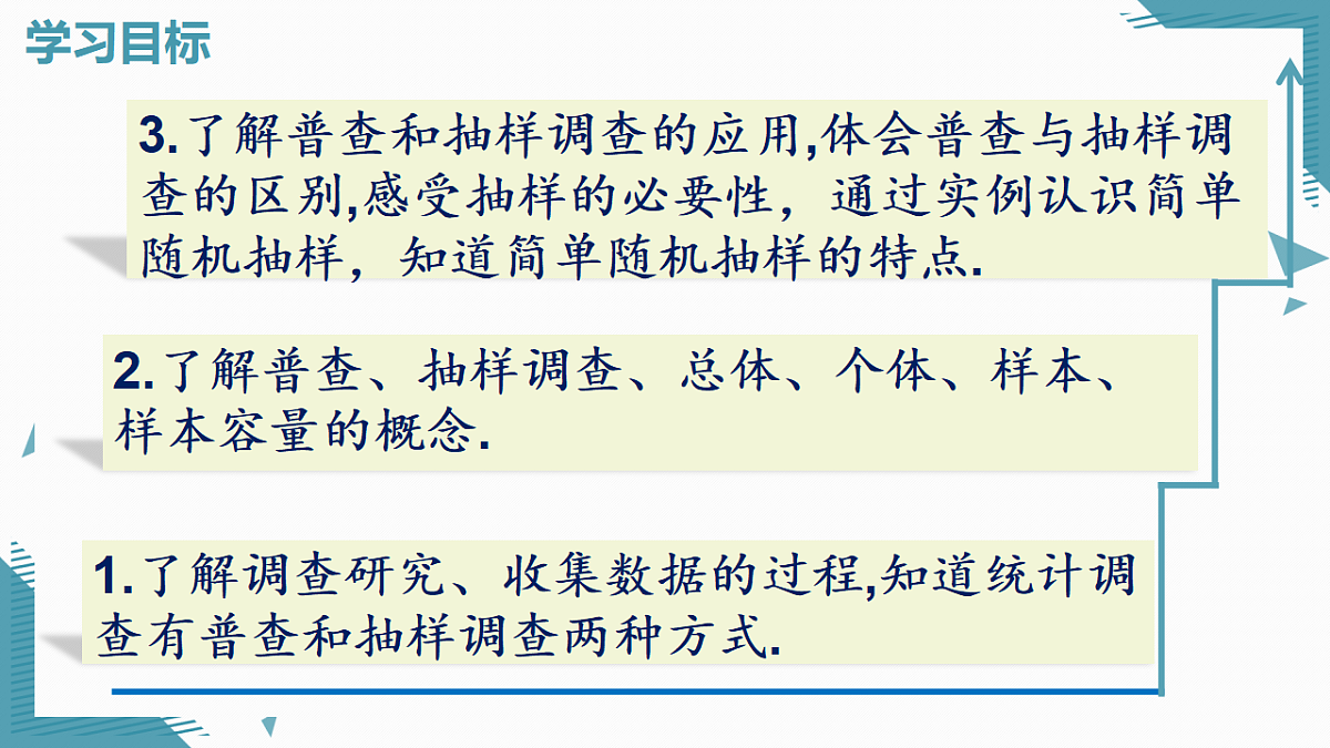 2026学年新苏科版初中数学八年级下册6.1 普查与抽样调查课件第2页