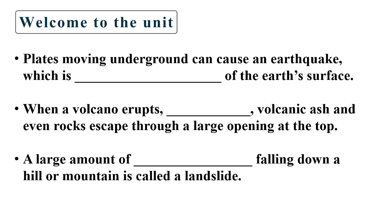 译林高一英语必修三Unit2 Natural disasters Welcome to the unit&Reading课件第8页