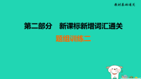 辽宁省2025中考英语教材基础通关题组训练二课件人教版(2024)(含答案)