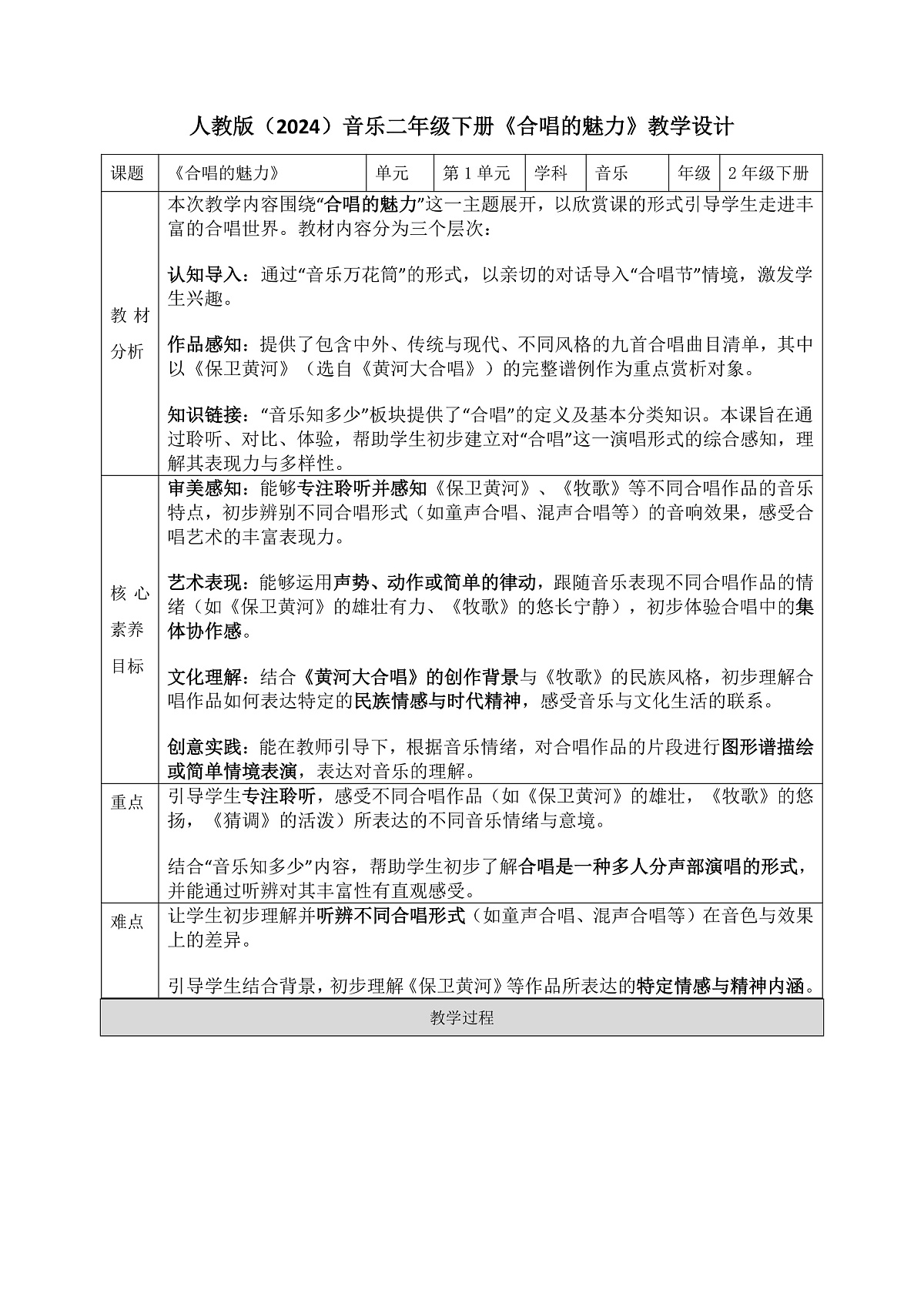 《合唱的魅力》教案第1页