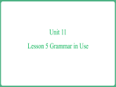 仁爱科普版（2024）英语八年级下册 Unit 11 Lesson 5 Grammar in Use（课件）
