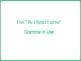仁爱科普版（2024）英语八年级下册 Unit 7 Lesson 5 Grammar in Use（课件）