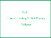 仁爱科普版（2024）英语八年级下册 Unit 11 Lesson 3 Thinking Skills&Reading Strategies（课件）