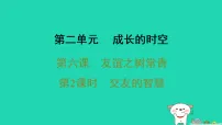 初中政治 (道德与法治)人教版(2024)七年级上册(2024)交友的智慧备课课件ppt