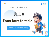 【任务型备课】PEP版英语四下-Unit6 Part B Let's learn&Think and say（课件+教案+习题）