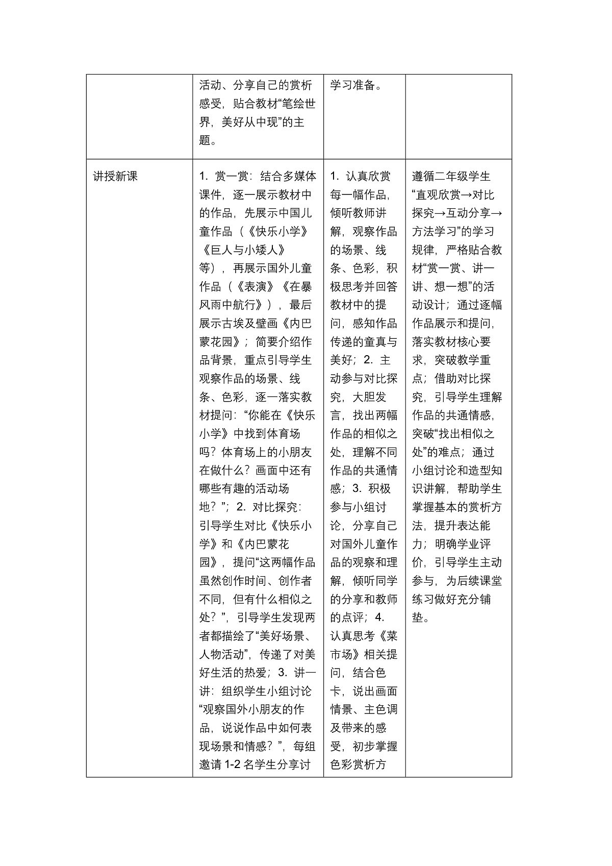 《孩子画笔下的世界》教学设计第3页