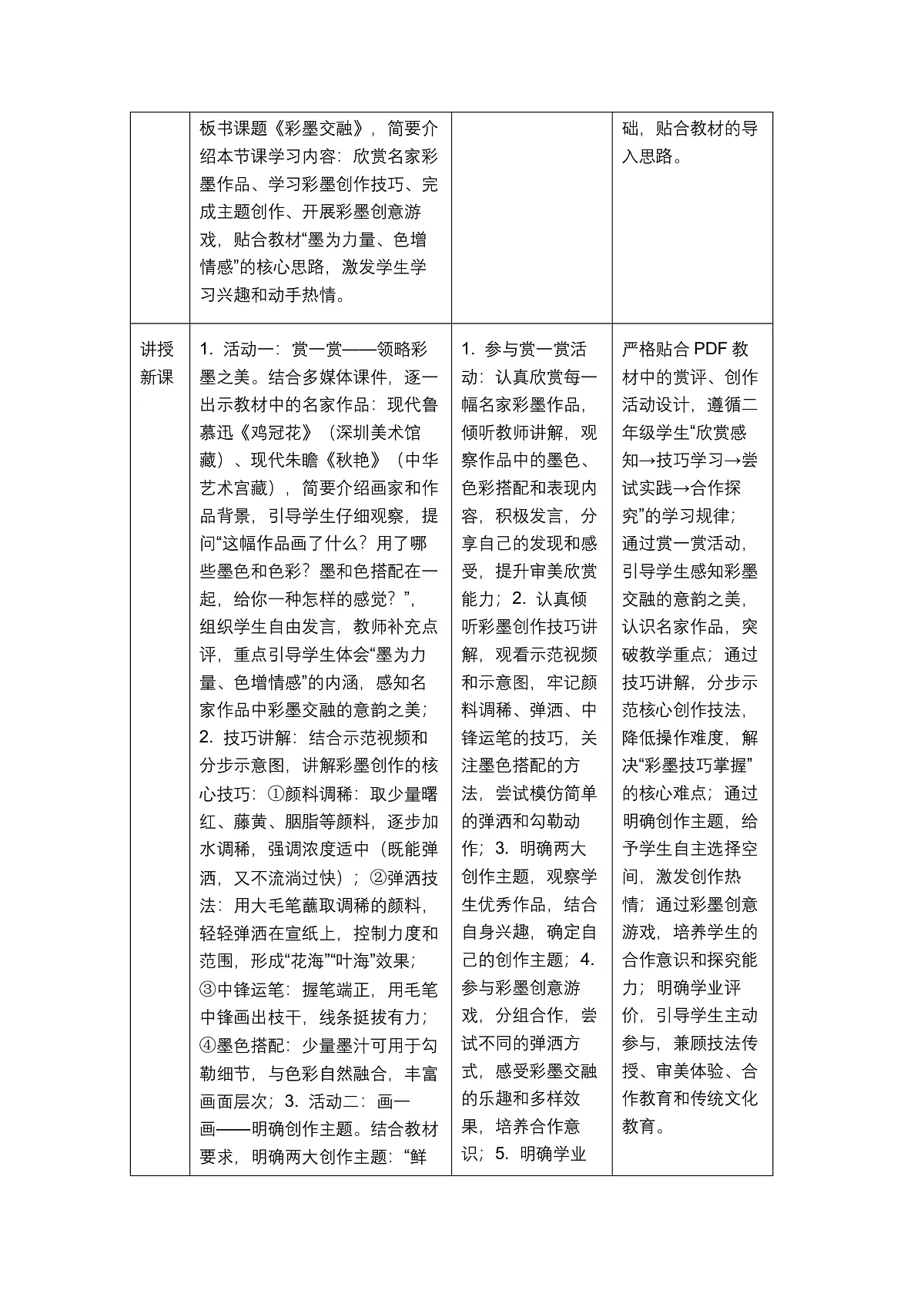 《彩墨交融》教学设计第3页