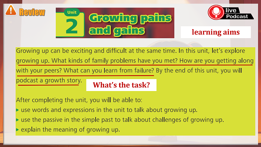 Unit2 Growing pains and gains Presenting ideas&Reflection新教材外研版八下英语同步课件(含视频）第4页