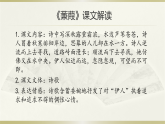 统编版语文八年级下册12《诗经》二首 说课课件