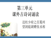 第三单元  课外古诗词诵读 送杜少府之任蜀州、望洞庭湖赠张丞相  课件语文统编版八年级下册