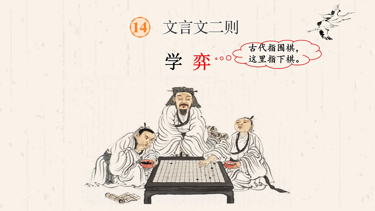 【课件】统编六下第5单元第14课《学弈》第3页