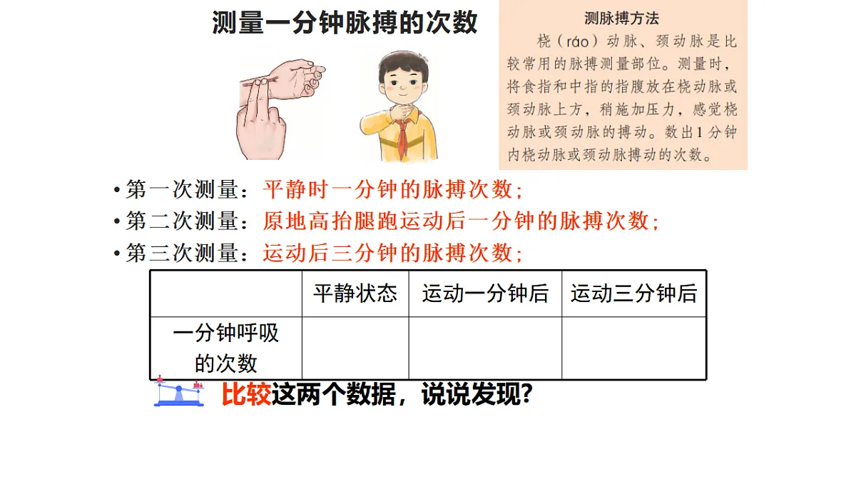 5.18《测量脉搏和肺活量》 课件 -2025-2026学年科学三年级下册苏教版第3页