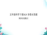 教科版科学五年级下册3.3 珍惜水资源 同步分层练习讲（课件+练习）