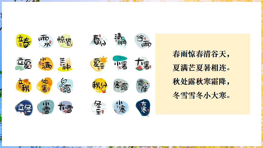【人教新版】跨学科主题学习 《了解二十四节气》教学课件第6页