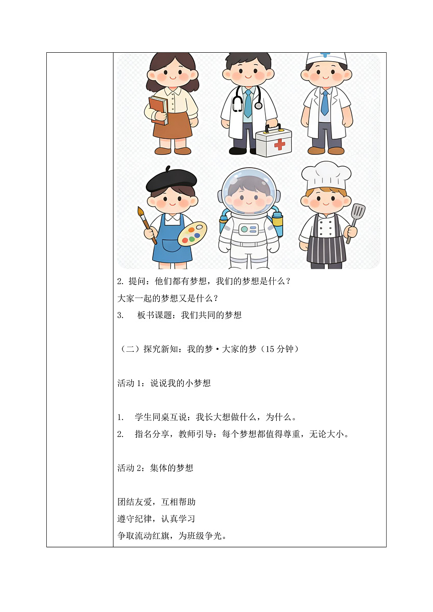 第14课《我们共同的梦想》教案 第2页