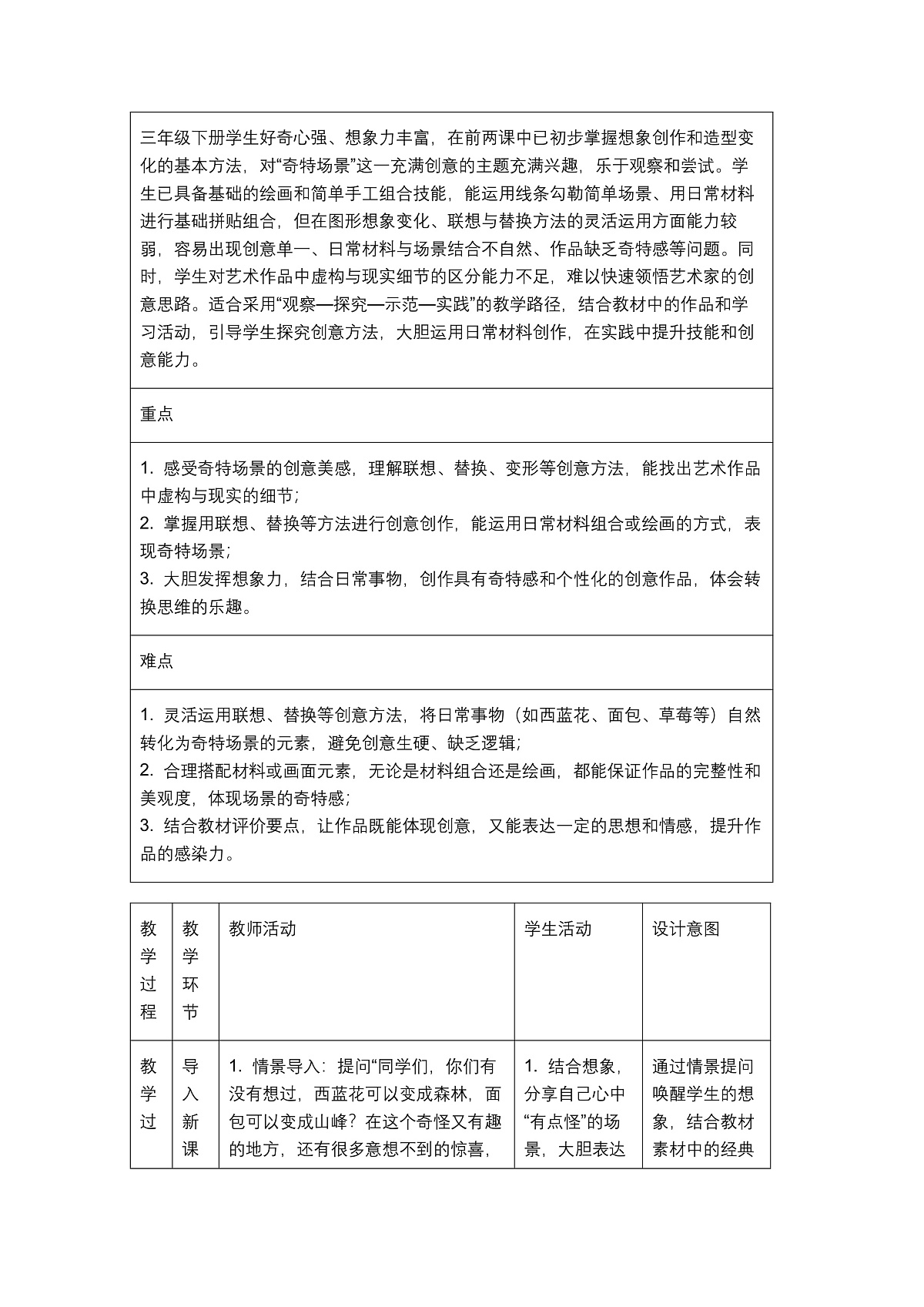 《这个地方有点怪》教学设计第2页