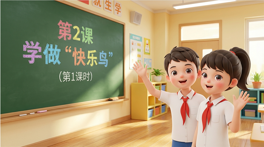 2、学做“快乐鸟” 第1课时 课件第1页