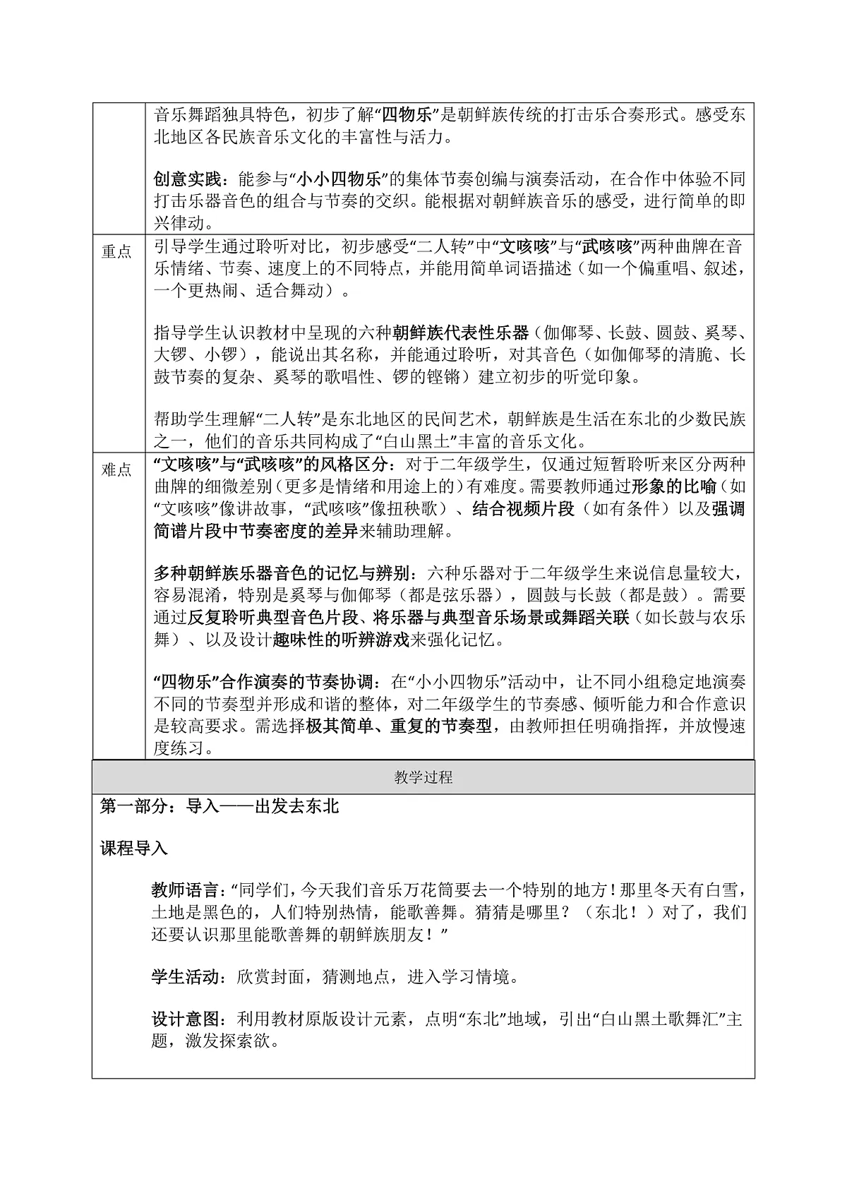 《白山黑水歌舞汇》教案第2页