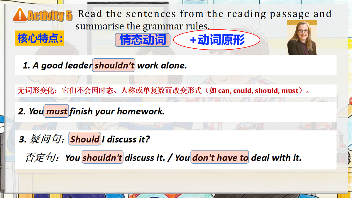 Unit 3 What makes a great team Understanding ideas Grammar新教材外研版八下英语课件第5页