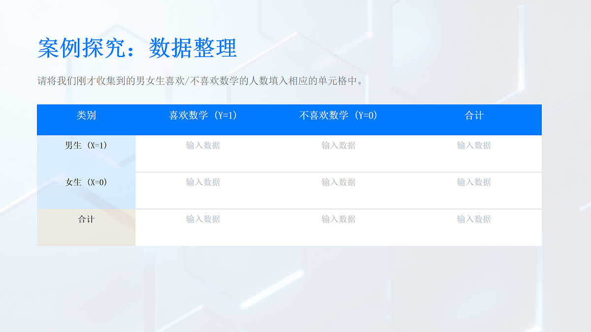 【课件】8.3.1 分类变量与列联表第7页