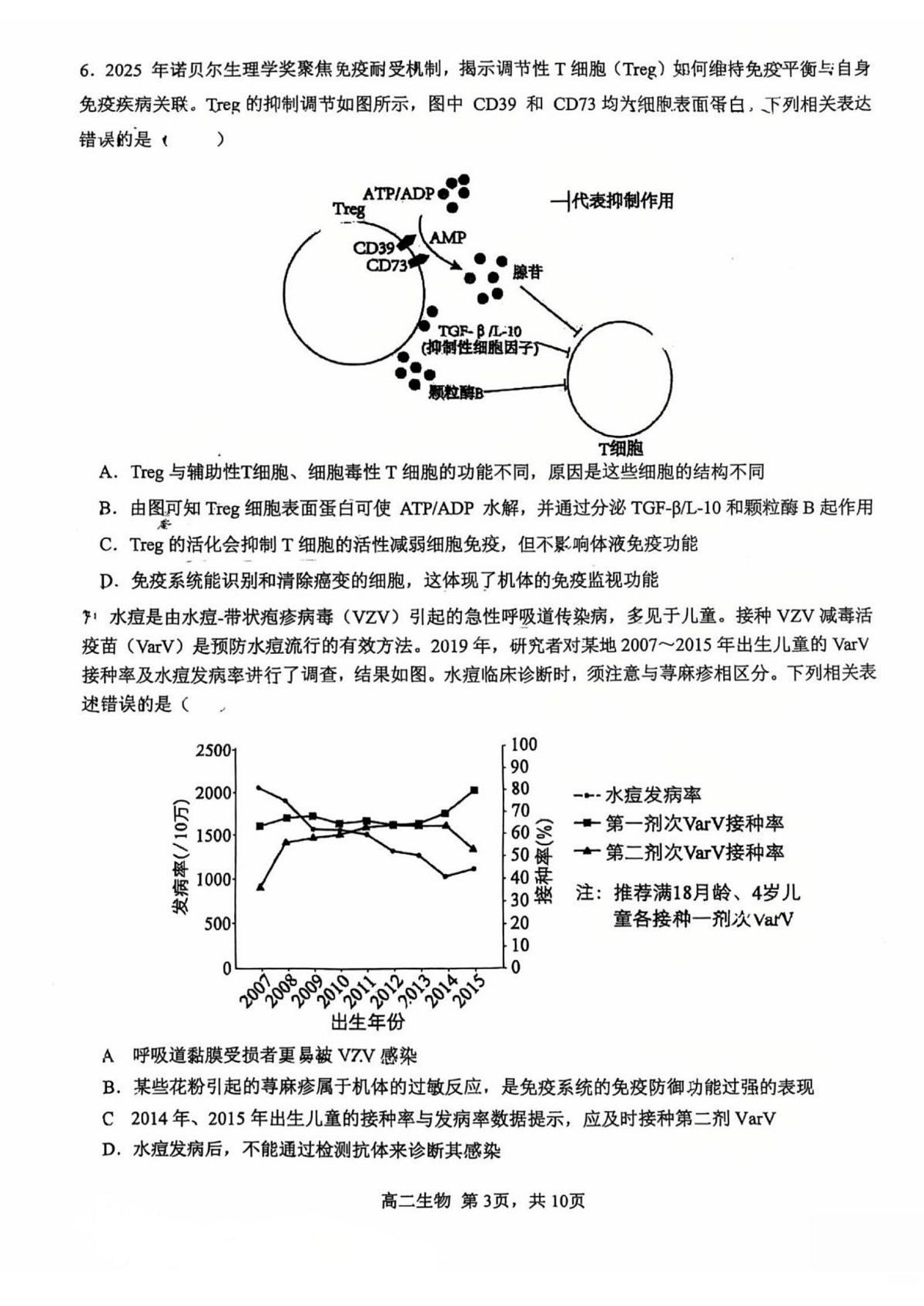 湖北武汉二中2025-2026学年度上学期高二年级期末考试生物试卷第3页