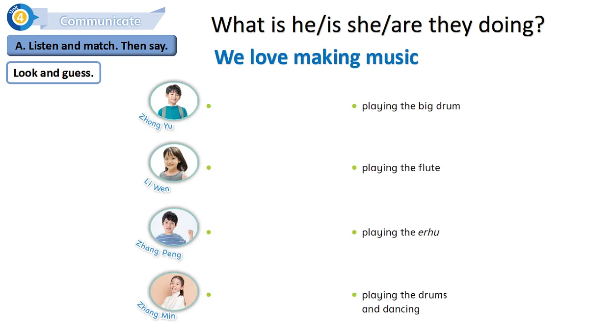 Unit4 How can we make music：Period 4课件——2025-2026学年四年级下册《英语》沪教版(2024)第2页