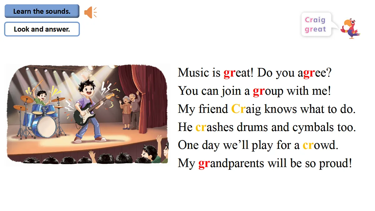 Unit4 How can we make music：Period 3课件——2025-2026学年四年级下册《英语》沪教版(2024)第4页