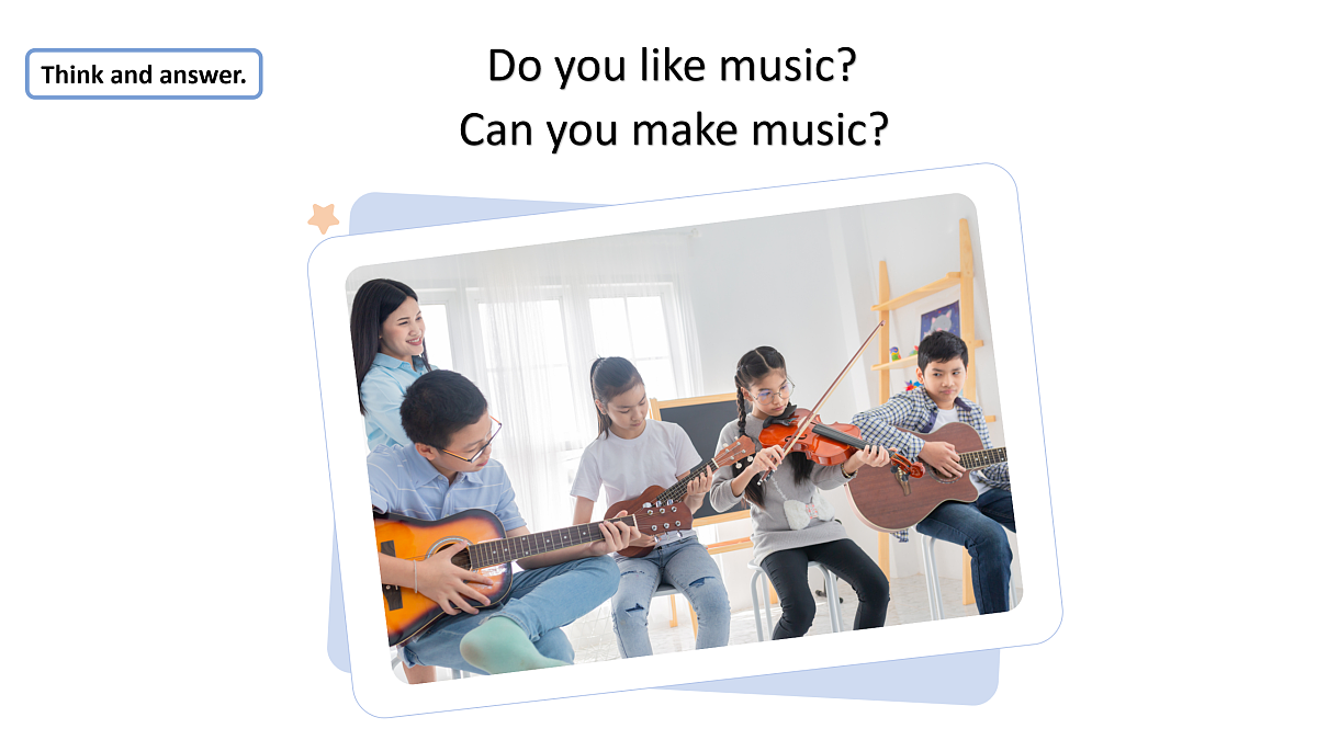 Unit4 How can we make music：Period 1课件——2025-2026学年四年级下册《英语》沪教版(2024)第3页
